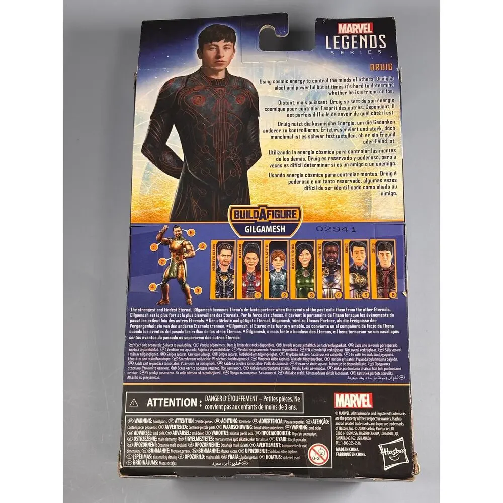 Marvel Hasbro Legends Series The Eternals 6-Inch Action Figure Toy Druig BAF New